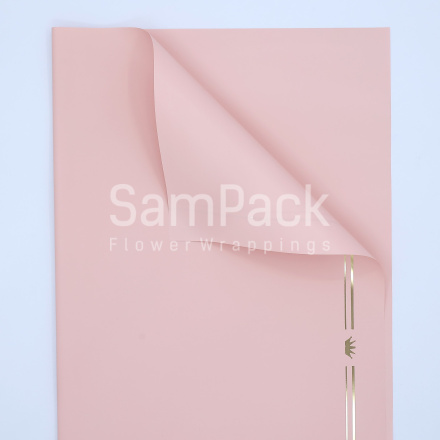 Пленка мат. 58*58 20л "CROWN" светло-розовый Пленка мат. 58*58 20л "CROWN"