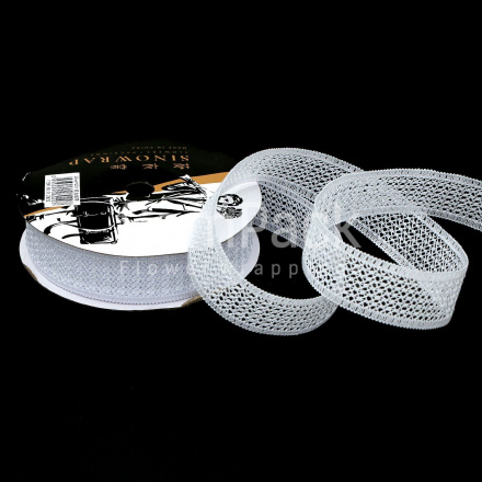 Лента "Мережка" №111 белый 28mm*20y Лента "Мережка" 28mm*20y