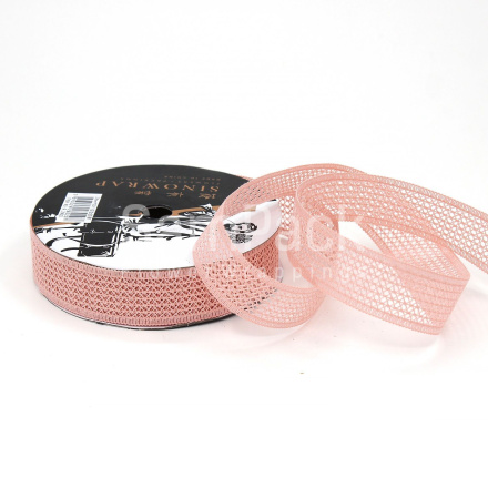 Лента "Мережка" №167 персик 28mm*20y Лента "Мережка" 28mm*20y