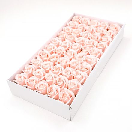Розы из мыльной пены умеренно розовый 5,5*4 50шт(55/14) Розы из мыльной пены