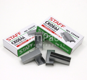 Скобы STAFF 220429 № 24 (1000 шт) Степлер