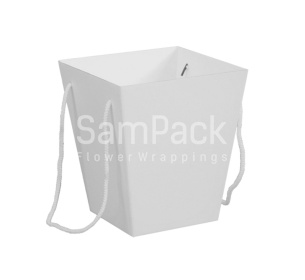 Коробка для цветов 150*250*370  белый (М2) Коробка (М)