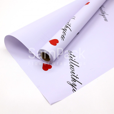 Пленка мат."ROMANTIC" сиреневый 58*10м 65мкр Пленка мат."ROMANTIC"  58*10м 65мкр