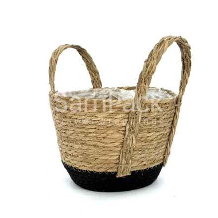 Корзина плет (рогоз.) натуральный.арт.5511 Корзины из рогоза