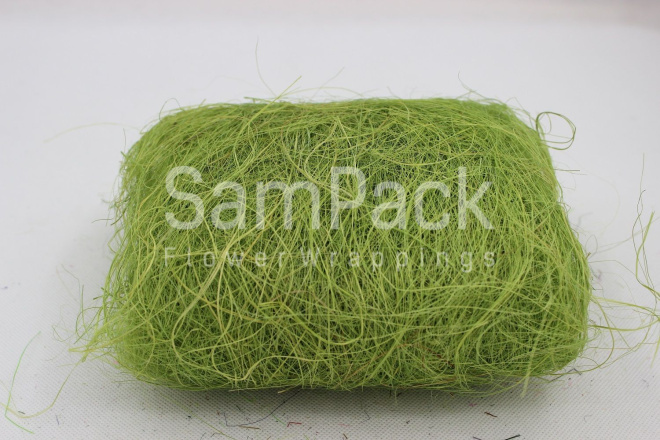 Sisal 100g  Leaf Green A24 цвет листьев Сизаль 100 гр
