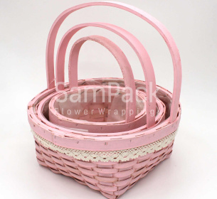 XS17-002 S/3 R LT.PINK светло-розовый Корзины Китайские