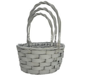 Корзины АЕ-4024 S/3 WASH WHITE- БЕЛЫЙ   Корзины Китайские