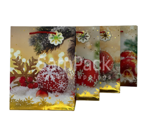 Пакет подар. "Новый год" микс 30*41,5*12cm (429А) Пакет подарочный