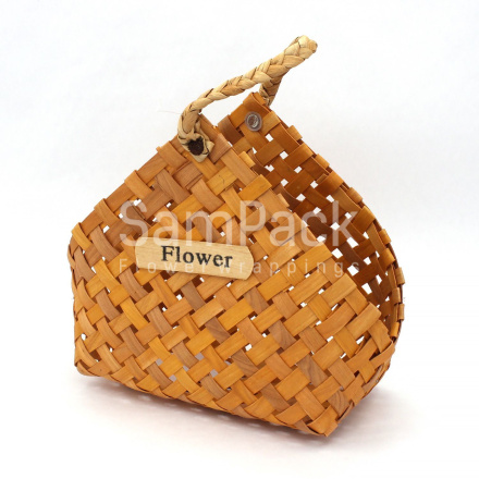 Корзина "Сумка Flower" натуральный 23*11*20 арт.1268 Корзины Москва (НС)