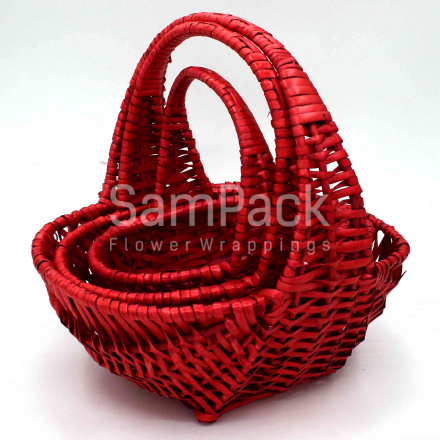 ZX - 7099S/3 RED красный Корзины Китайские