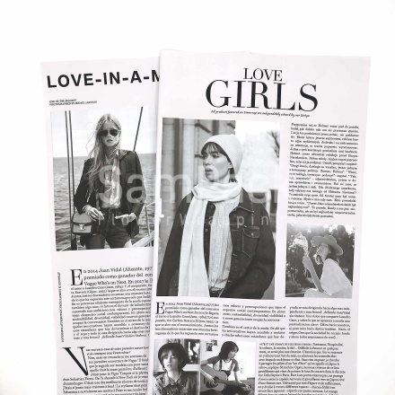 Пленка мат 58*50см20л."Газета Girls" пудровый №162 Пленка мат 58*50см20л."Газета Girls"