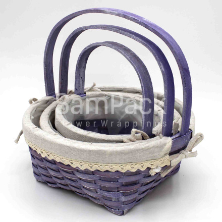 XS17-001 S/3 PALE LILAC бледно-сиреневый Корзины Китайские