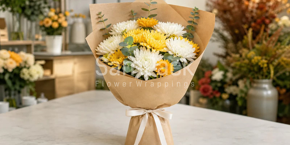 Упаковка букета ко Дню учителя: три решения по бюджету - SamPack.Store