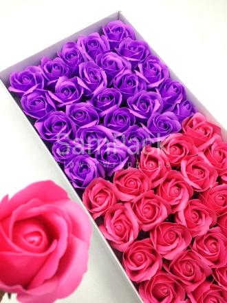 Розы из мыльной пены яр.сирен/розовый 1/50 Розы из мыльной пены