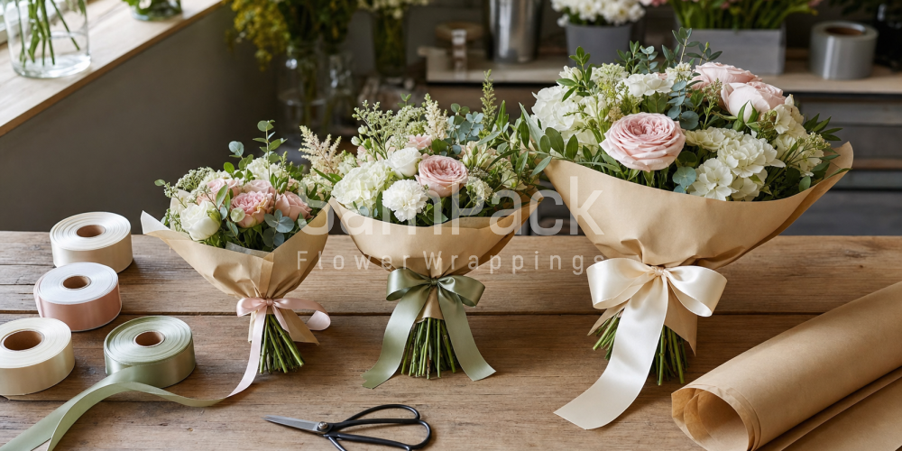 Таблица ширины ленты по диаметру букета: 1, 2,5 и 4 см - SamPack.Store