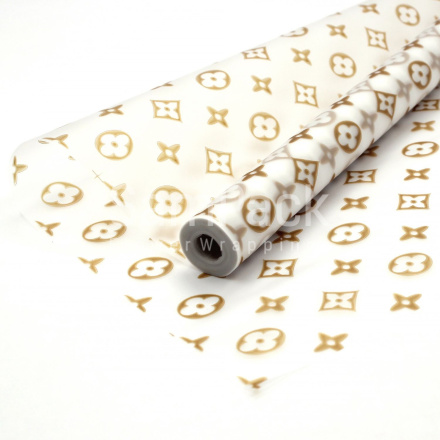 Пленка мат. "Louis Vuitton" золотой выс. 60см/10м (Сам Пак) Пленка мат. "Louis Vuitton" выс. 60см/10м (Сам Пак)