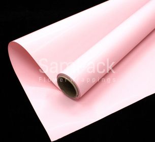 Матовая бумага 50см*10м нежно-розовый Бумага мат.50см*10м(бамбук) (NS)