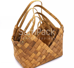 ZX 0624 S/3 "Сумка" Natural натуральн. Корзины Китайские