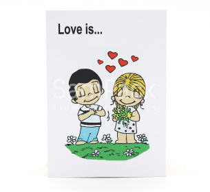 Открытки " LOVE IS " жевачка 1/5 Открытки 1/5 