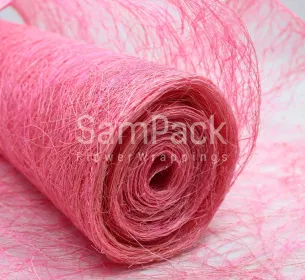 Abaca Scrunch Roll 19*10y Baby Pink A5 розовый Абака Скранч