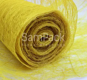 Abaca Scrunch Roll 19*10y Vibrant Yellow A22 яр-желтый Абака Скранч