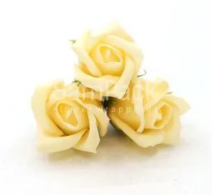Розы из мыльной пены кремовый 5*4,5 50шт(51/4) Розы из мыльной пены