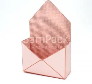 Коробка -  конверт сердечки персиковый/пудровый   (399/7) Конверты